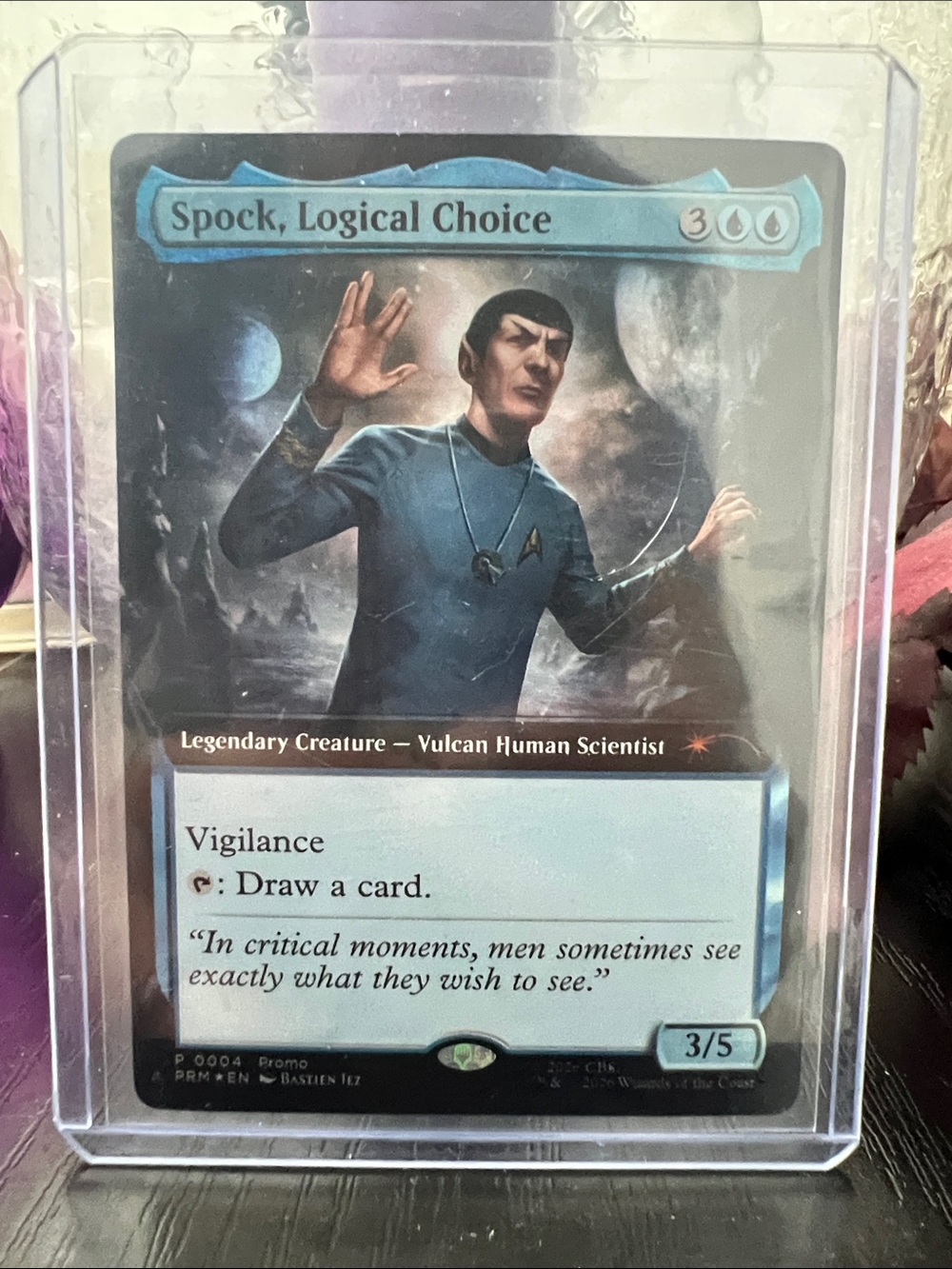 Spock, Logical Choice Promo MTG MAGIC THE GATHERING #0004 #4 foil